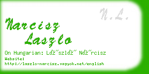 narcisz laszlo business card